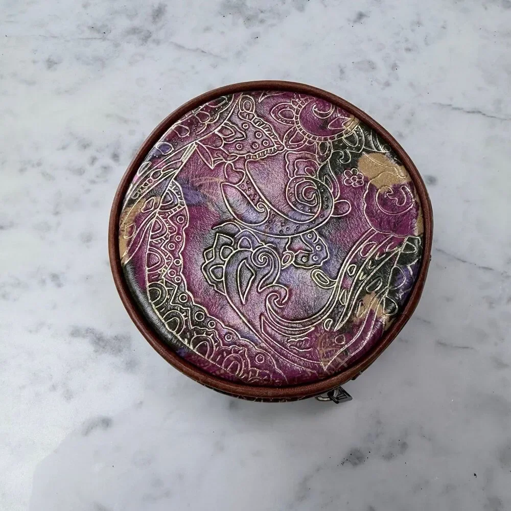 Patricia Nash Diamante Leather Jewelry Case